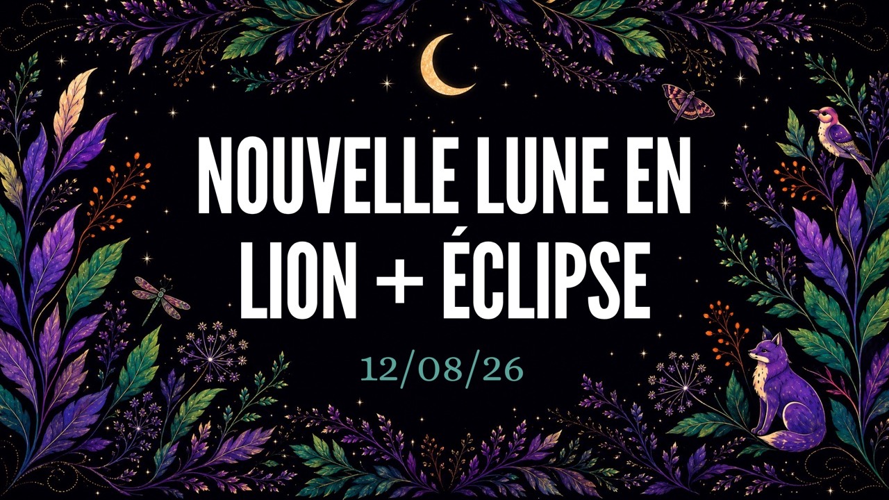 Atelier Nouvelle Lune et éclipse en Lion, replay disponible